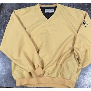 Cutter & Buck Men's‎ Pullover V Neck Windbreaker Golden Yellow Sz M